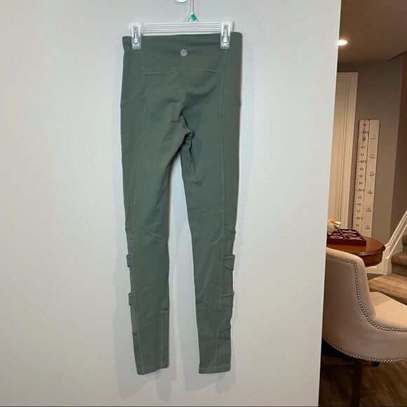 Athleta Army Green Leggings XXS - Picture 5 of 6